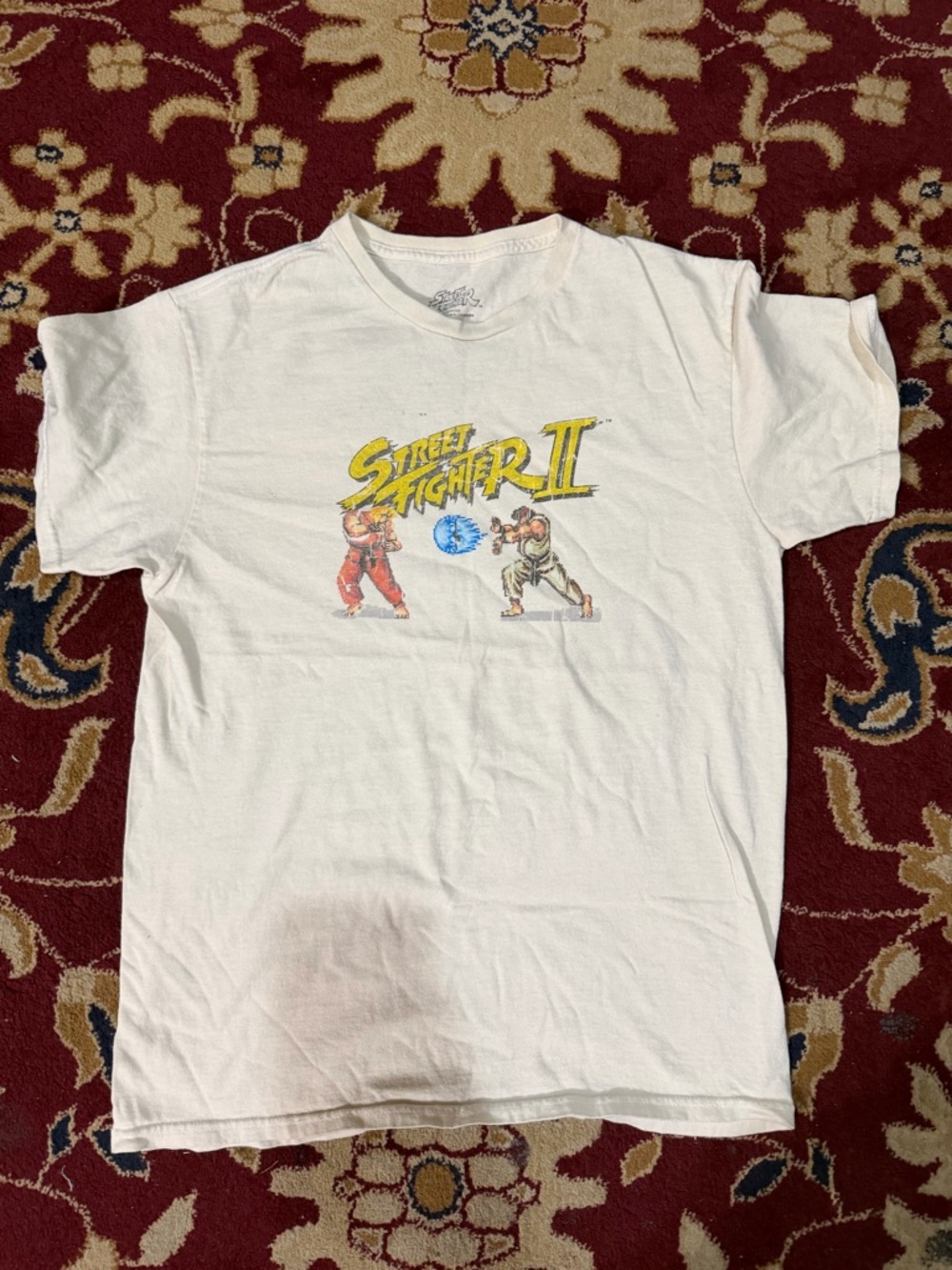 Street Fighter II White Graphic Kids T-Shirt